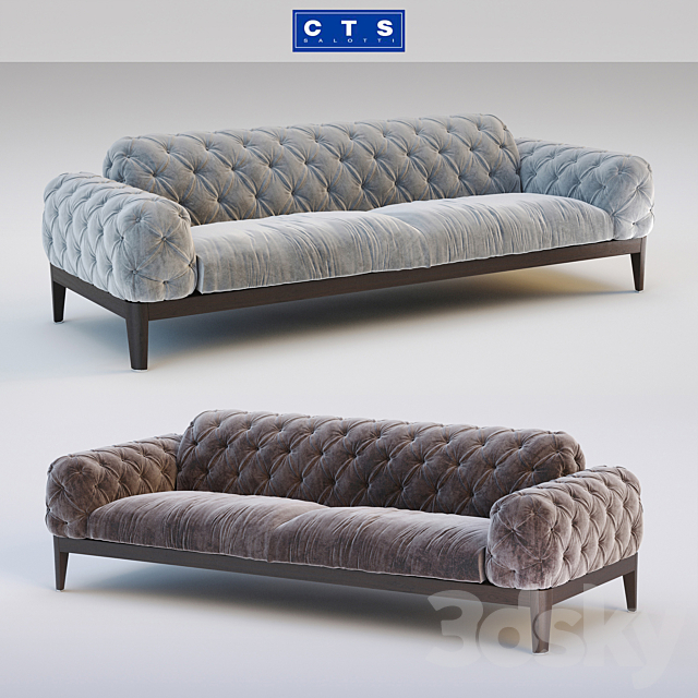 CTS Salotti sofa ELLIOT Divano 3DSMax File - thumbnail 1