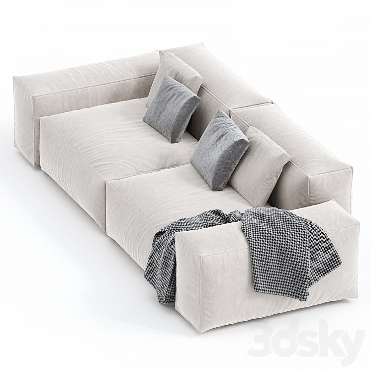 Cubotto sofa 3DS Max Model - thumbnail 2