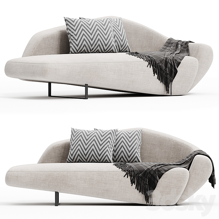 Curator Okha Sofa 3DS Max Model - thumbnail 1