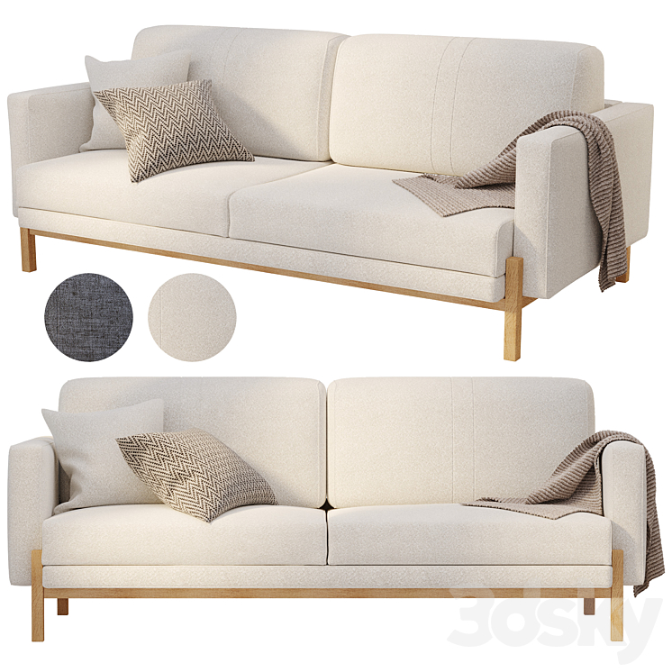 DANTONE HOME Lagom sofa bed 3DS Max Model - thumbnail 1