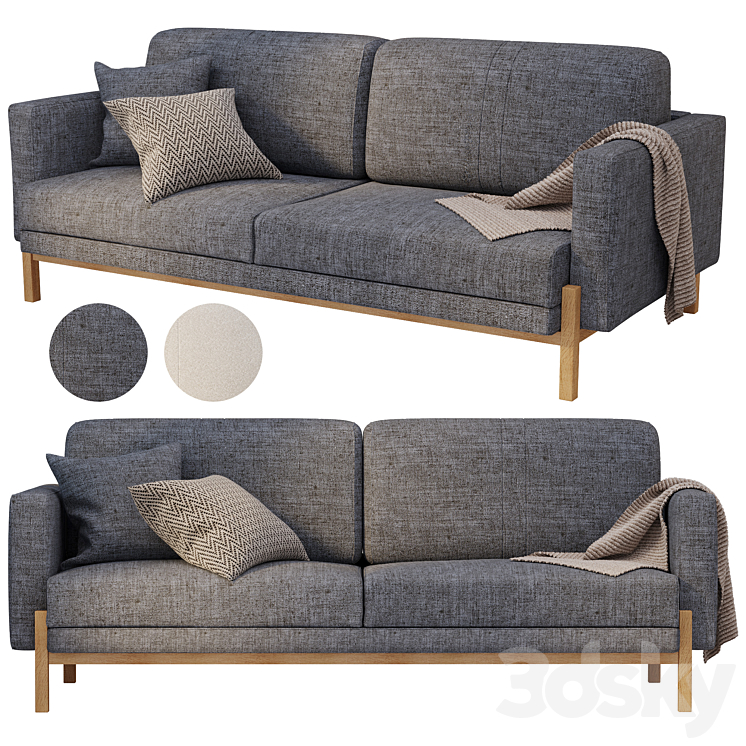 DANTONE HOME Lagom sofa bed 3DS Max Model - thumbnail 2