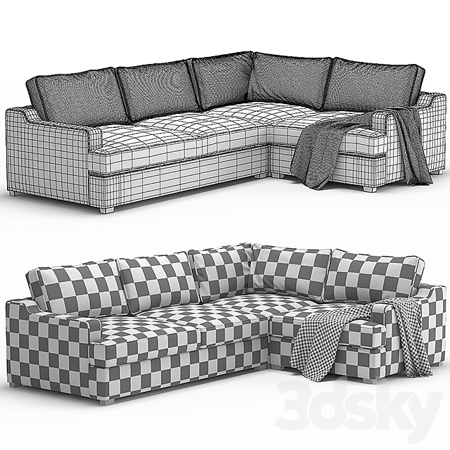 Dantone | Modular sofa “Stamford” 3DS Max Model - thumbnail 2