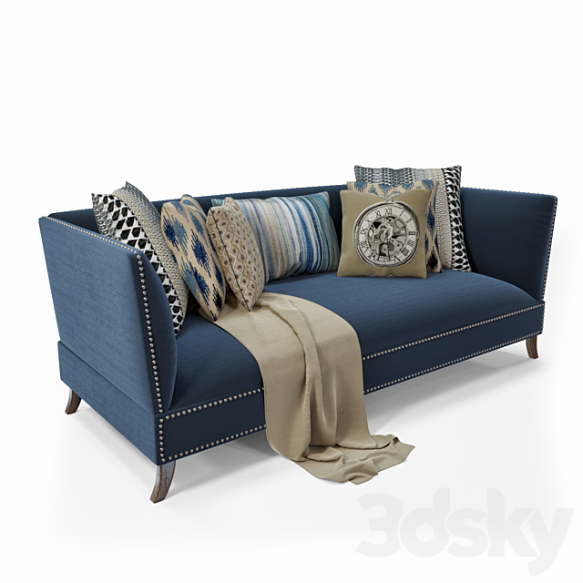 DANTONE Sofa Cardinal 210 3ds Max - thumbnail 2