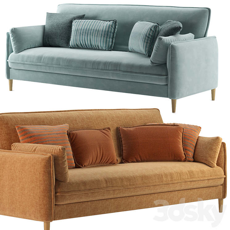 Dara sofa 3DS Max Model - thumbnail 1