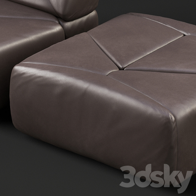 De Sede 88 pouf and base module 3DSMax File - thumbnail 2