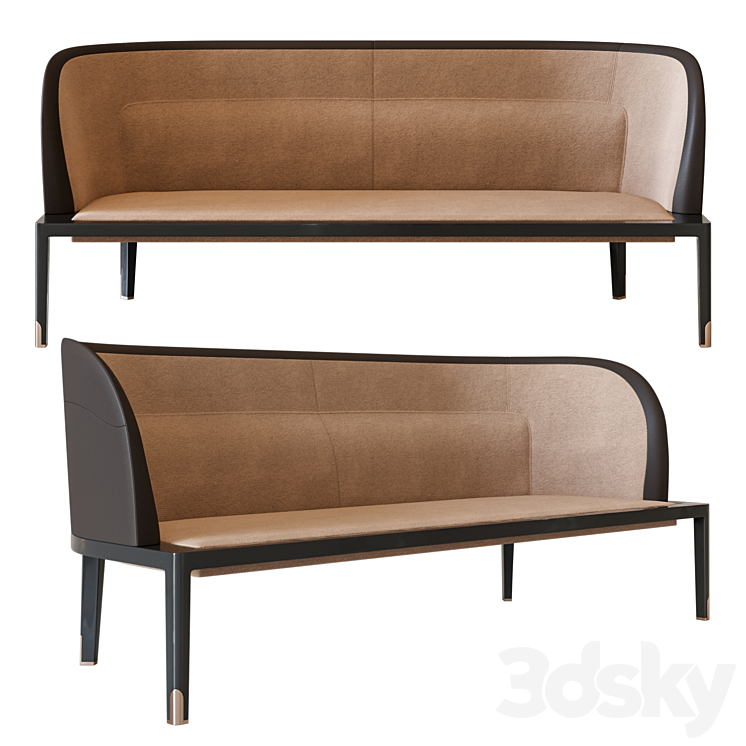 Dimensione Chi Wing Lo Sofa – Edra 3DS Max Model - thumbnail 1