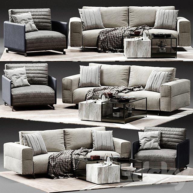 Ditre Italia BAG Sofa 04 3DSMax File - thumbnail 1