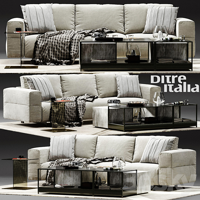 Ditre Italia BAG Sofa 05 3DSMax File - thumbnail 1