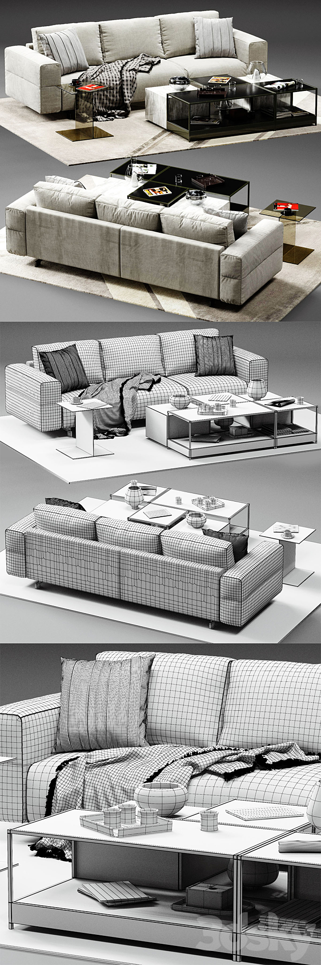 Ditre Italia BAG Sofa 05 3DSMax File - thumbnail 3