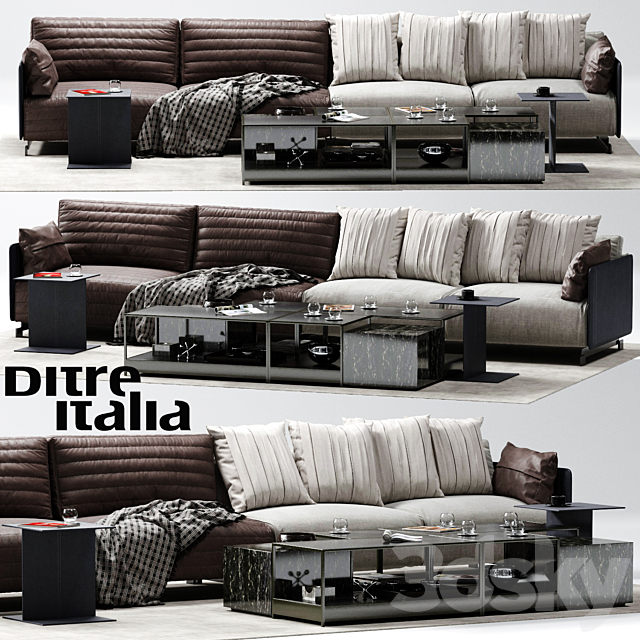 Ditre Italia BAG Sofa 3DSMax File - thumbnail 1