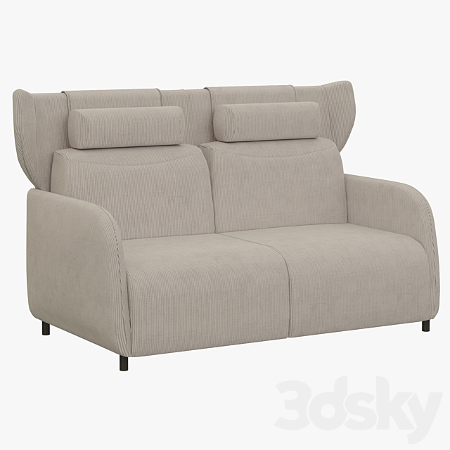 Ditre Italia Duffle sofa 3DSMax File - thumbnail 1