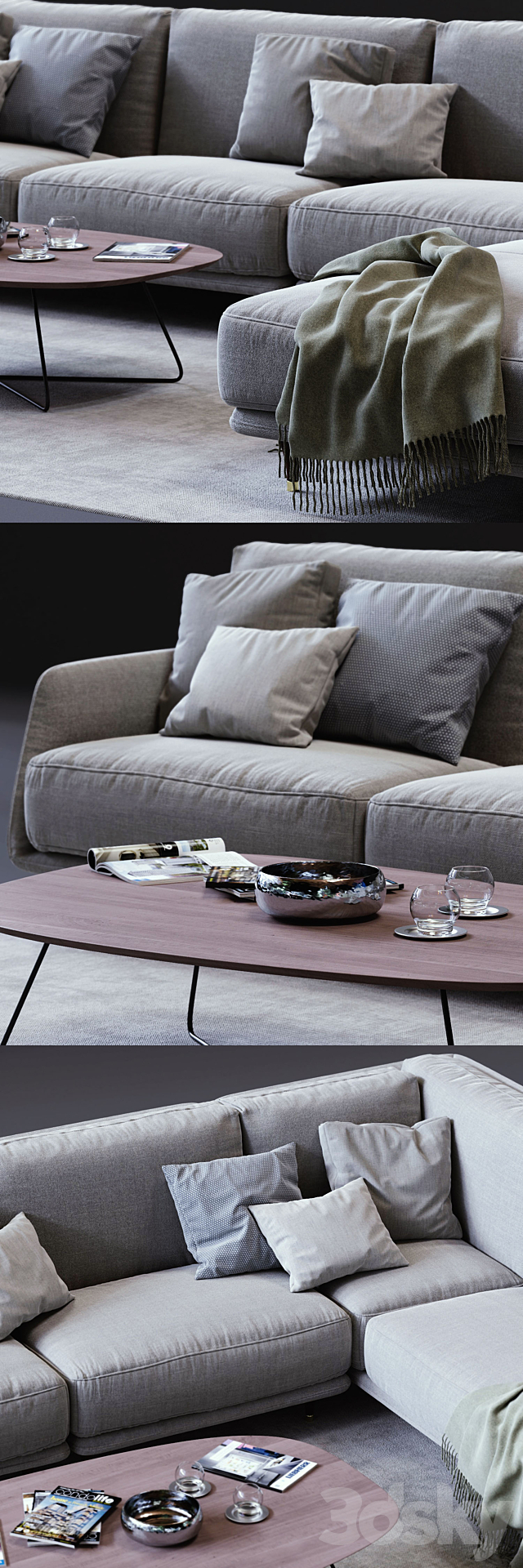 Ditre Italia ELLIOT Corner Sofa 3DSMax File - thumbnail 2