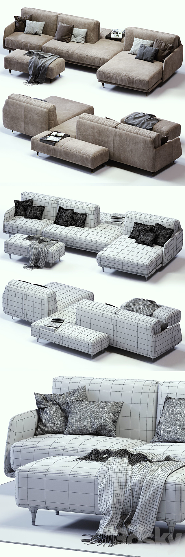 Ditre Italia ELLIOT Sofa 3DSMax File - thumbnail 3