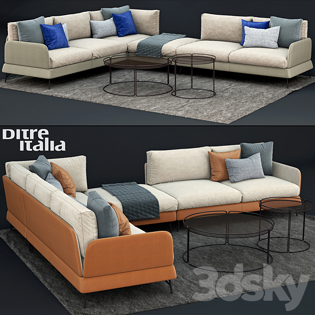 Ditre Italia JASPER Canapé 3DSMax File - thumbnail 1