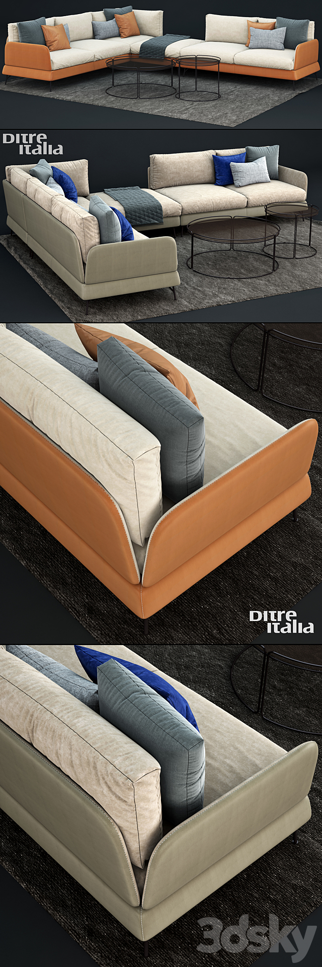 Ditre Italia JASPER Canapé 3DSMax File - thumbnail 2