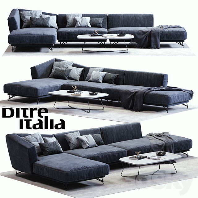 Ditre Italia LENNOX Sofa 02 3DSMax File - thumbnail 1