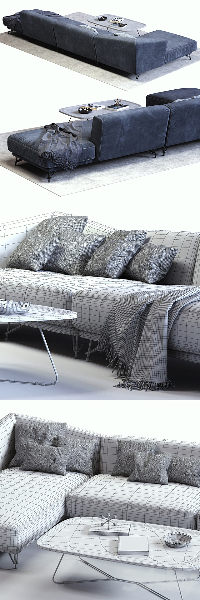 Ditre Italia LENNOX Sofa 02 3DSMax File - thumbnail 3