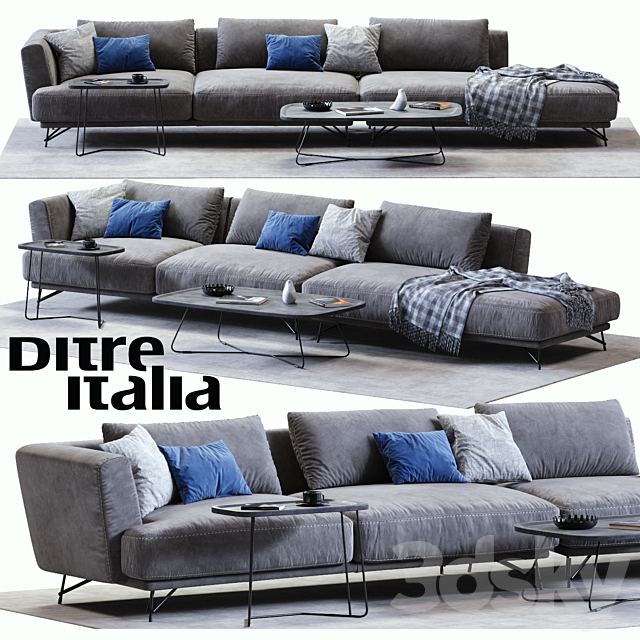 Ditre Italia LENNOX Sofa 03 3DSMax File - thumbnail 1