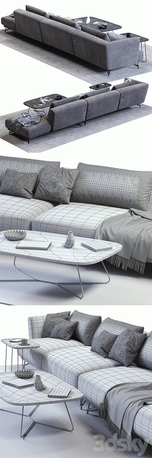 Ditre Italia LENNOX Sofa 03 3DSMax File - thumbnail 3