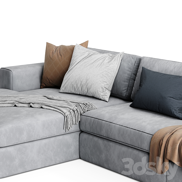 Ditre Urban Chaise Longue Sofa 3DS Max Model - thumbnail 2