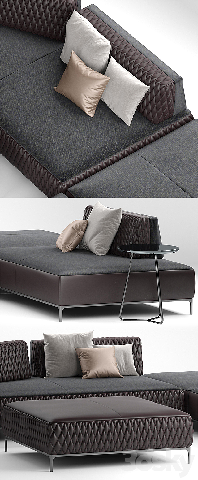 ditreitalia sanders air sofa 3DS Max Model - thumbnail 2