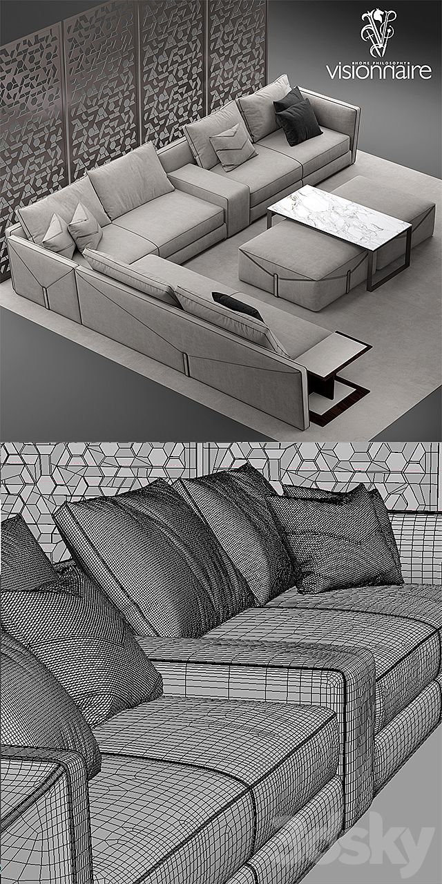 Divan visionnaire Bastian 3DSMax File - thumbnail 3