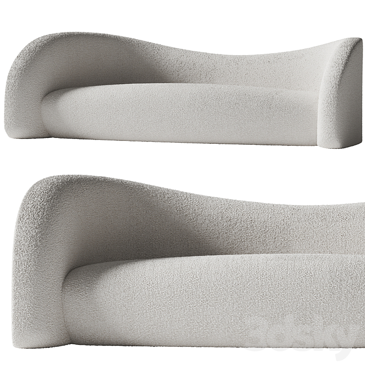 Domeau & Peres – Moon Sofa by Raphael Navot 3DS Max Model - thumbnail 1