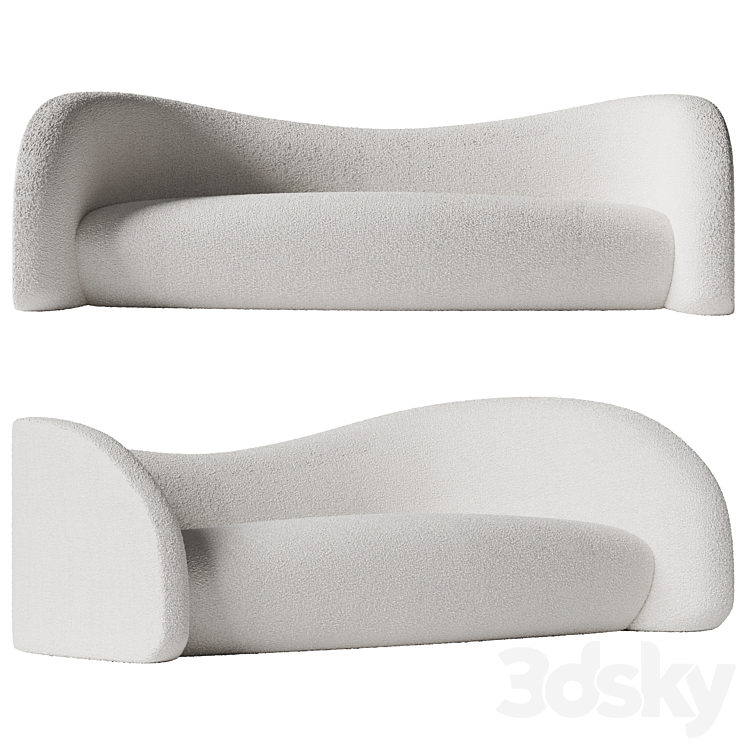 Domeau & Peres – Moon Sofa by Raphael Navot 3DS Max Model - thumbnail 2