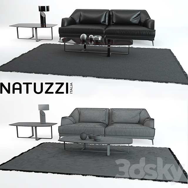 Don Giovanni Sofa Natuzzi 3DSMax File - thumbnail 2