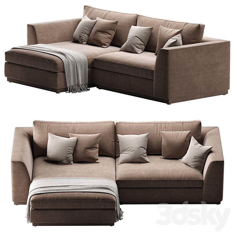 Dorian Sofa 3DS Max Model - thumbnail 1