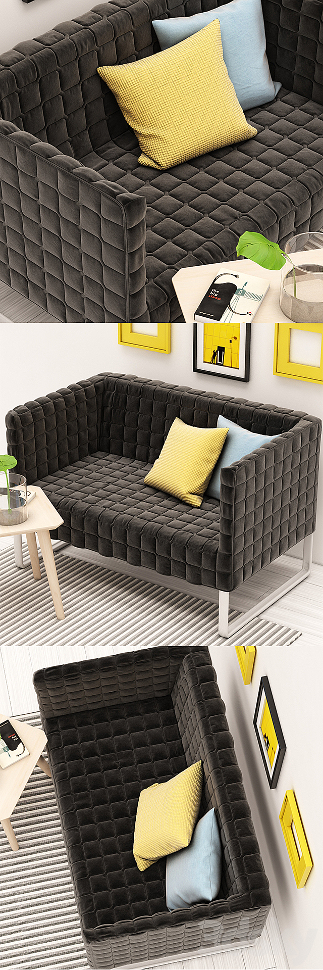 Double sofa Ikea KNOPPARP _ KNOPPARP 3ds Max - thumbnail 2