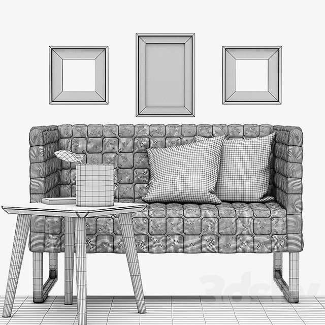 Double sofa Ikea KNOPPARP _ KNOPPARP 3ds Max - thumbnail 3