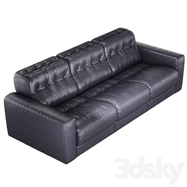 DS-40 Leather Living Room Set from De Sede 3ds Max - thumbnail 1