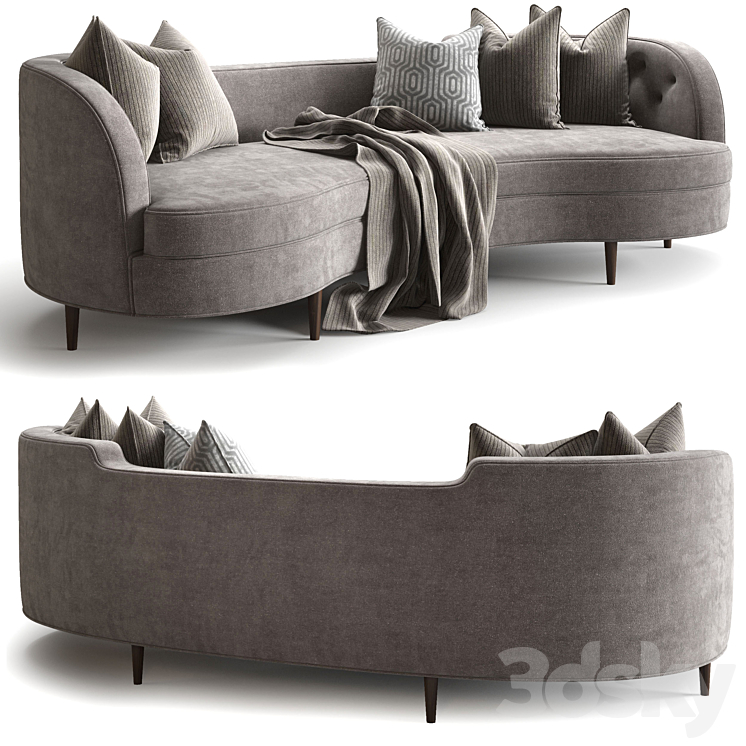 Dunbar Oasis Sofa_Edward Wormley 3DS Max Model - thumbnail 1