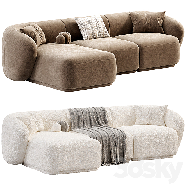 Ecksofa Marbella L-Form 3ds Max - thumbnail 1