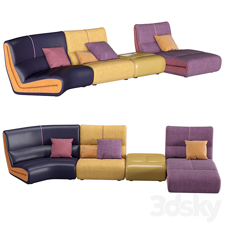 Egoitaliano Pongo sofa 3DS Max Model - thumbnail 1