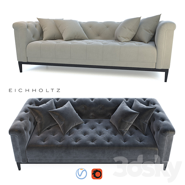 Eichholtz _ Cesare sofa 3DSMax File - thumbnail 1