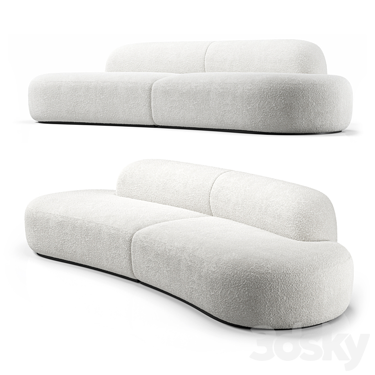 Eichholtz Bjorn Sofa S 3DS Max Model - thumbnail 1