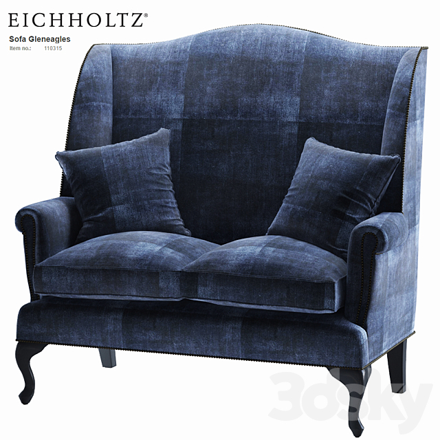 Eichholtz Sofa Gleneagles 3DSMax File - thumbnail 1