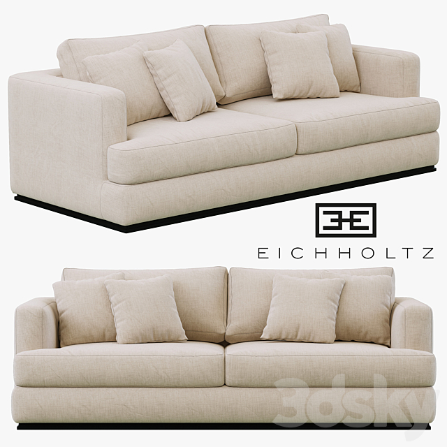 Eichholtz Sofa Hallandale 3ds Max - thumbnail 1