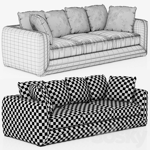 Eichholtz Sofa Menorca 3ds Max - thumbnail 2