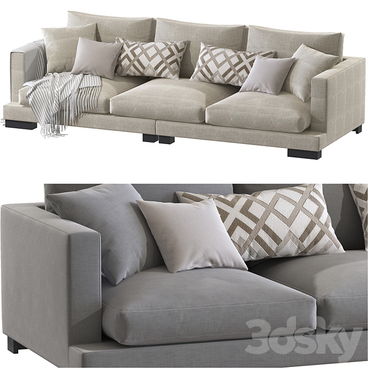 Eichholtz Tuscany Sofa 3DS Max Model - thumbnail 2