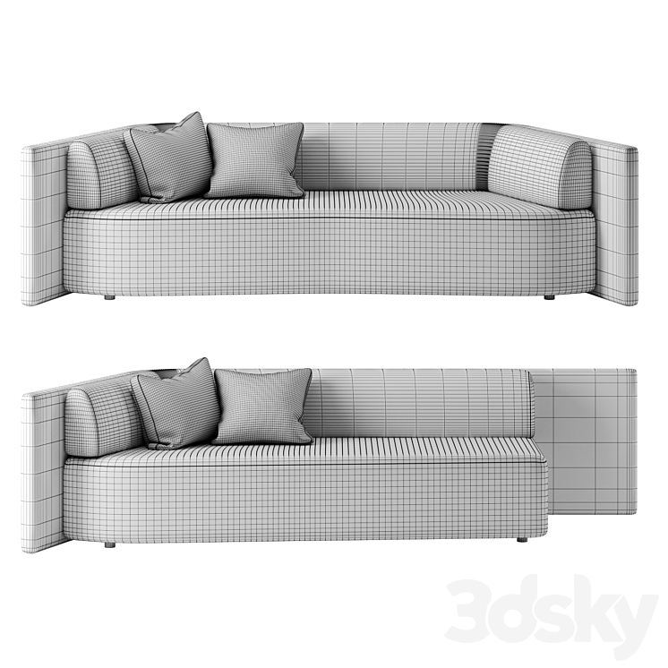 Eko sofa set 1 by Delcourt Collection 3DS Max Model - thumbnail 2