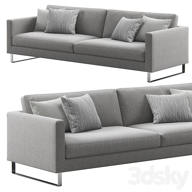 Elegance Sofa by Prostoria 3DS Max Model - thumbnail 1