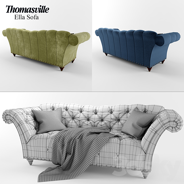 Ella Sofa 3DSMax File - thumbnail 3