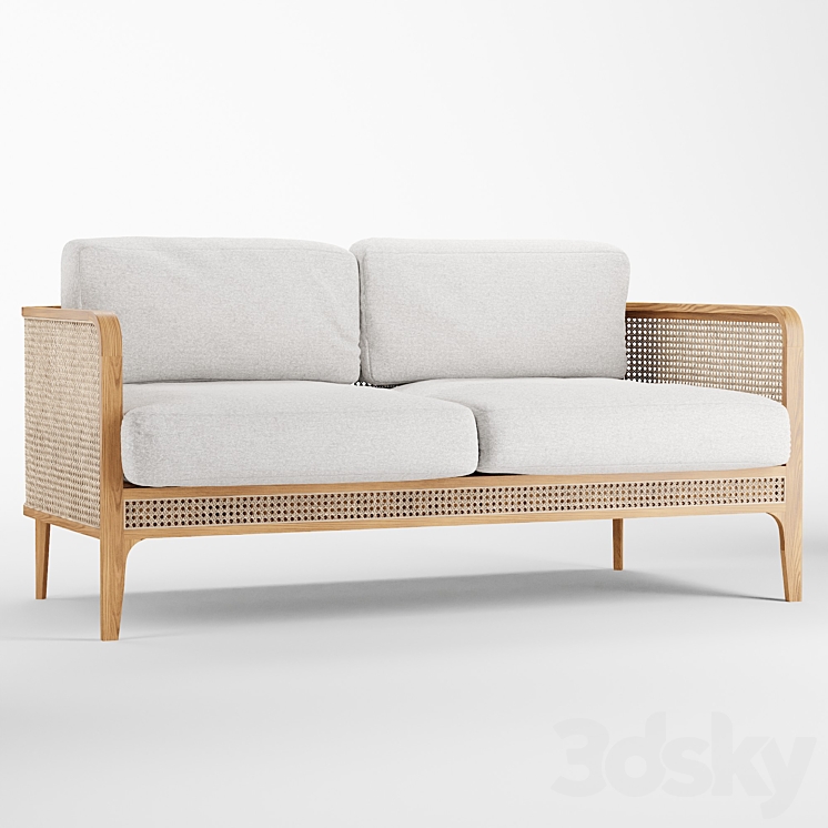 Elowyn outdoor sofa 3DS Max Model - thumbnail 1