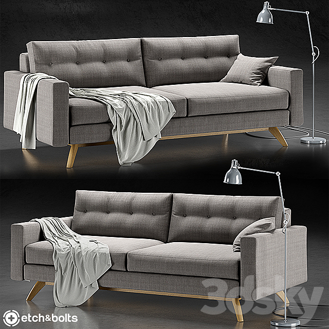 Etch & Bolts Alfinch Sofa. Ikea Aröd 3DSMax File - thumbnail 1