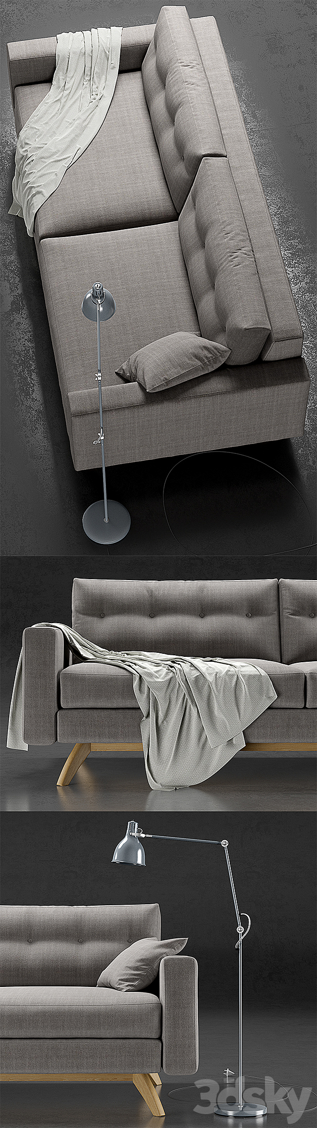 Etch & Bolts Alfinch Sofa. Ikea Aröd 3DSMax File - thumbnail 2