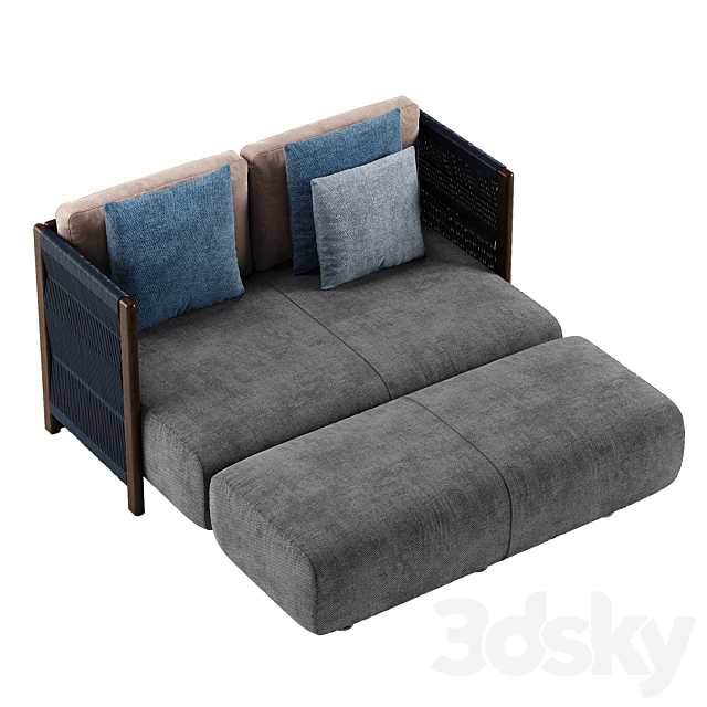 Exteta Levante sofa 2 3DS Max Model - thumbnail 3