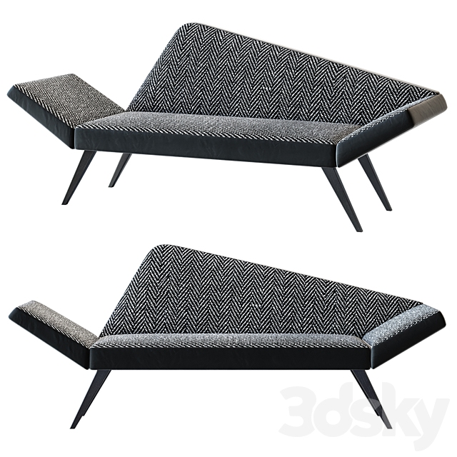 Facett sofa 3DS Max Model - thumbnail 1